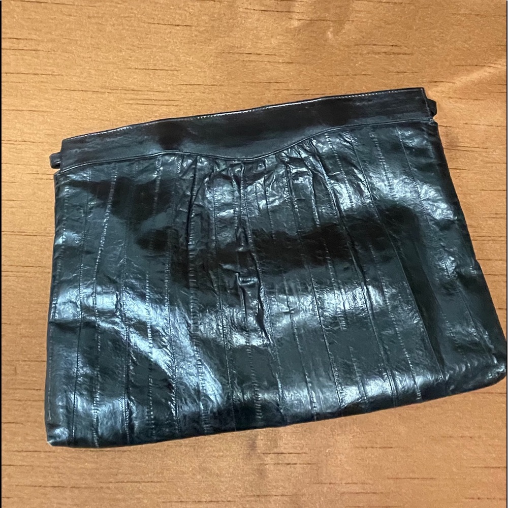 Genuine Eel skin clutch